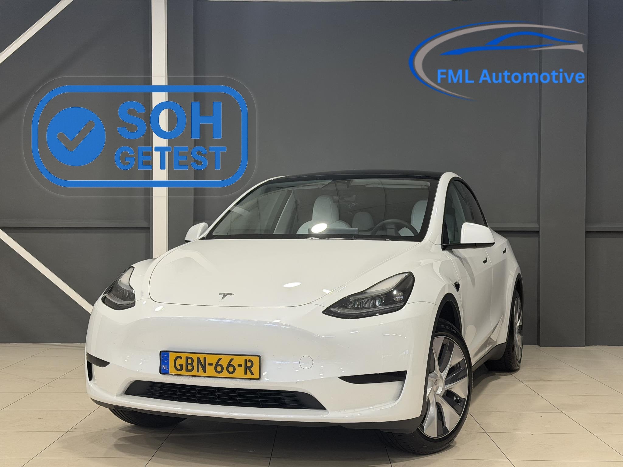 Tesla Model Y RWD 58 kWh | Trekhaak | SOH 94,3% | Wit leder, Auto's, Automaat, 238 pk, Gebruikt, 375 min