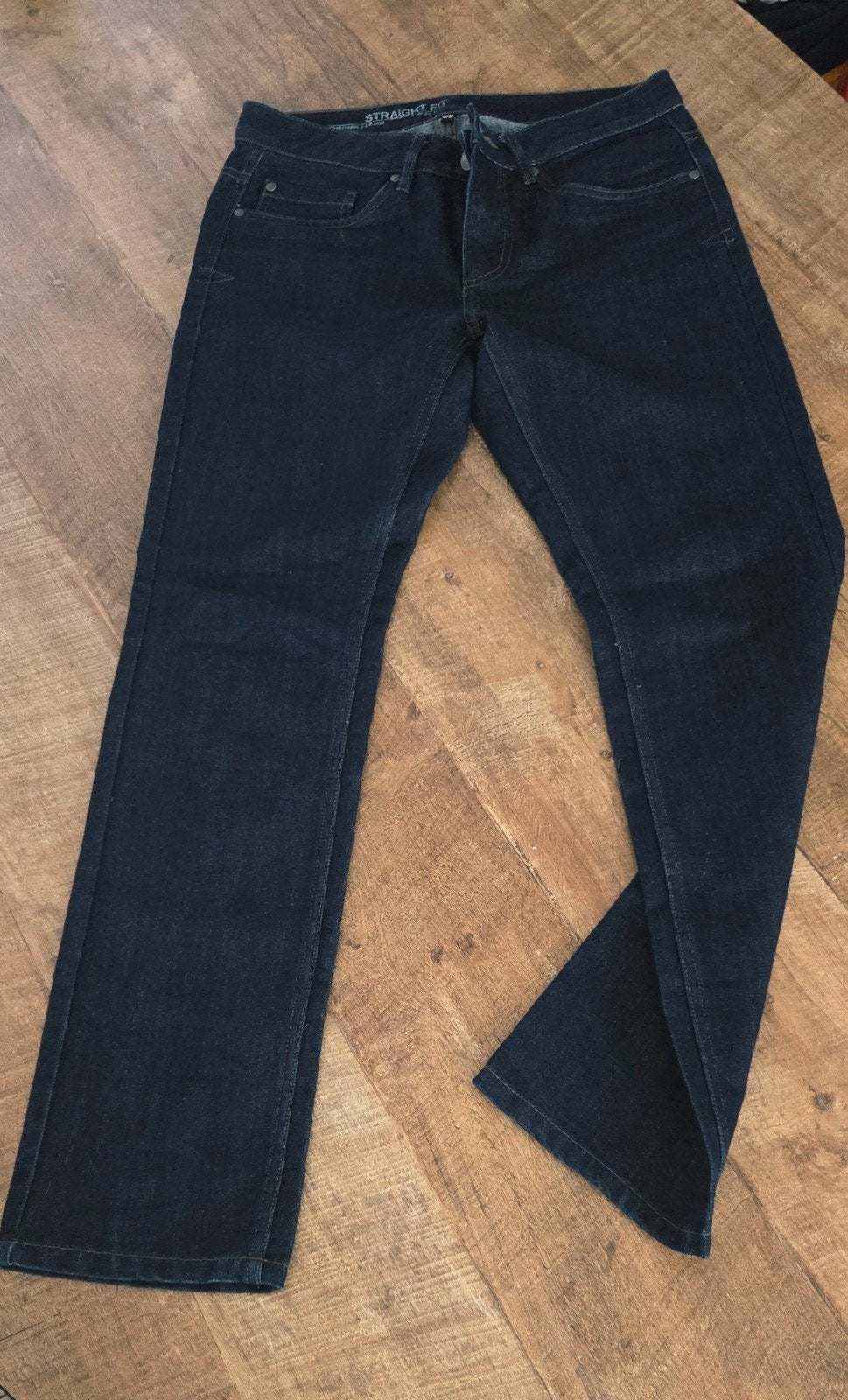 Donkerblauwe Checker Denim Jeans W31 L32, Kleding | Heren, Blauw, Checker Denim, W32 (confectie 46) of kleiner, Ophalen of Verzenden