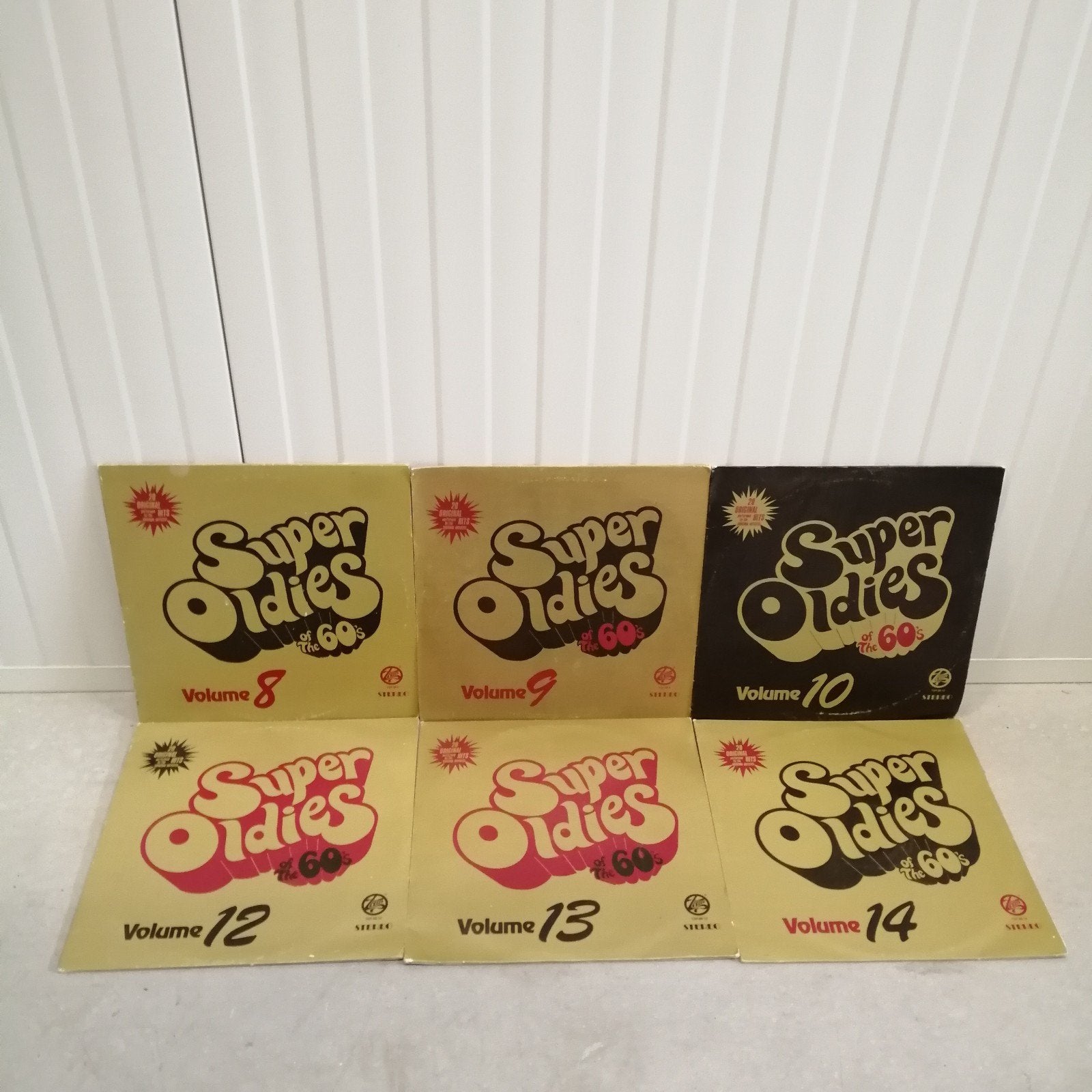 6x Super Oldies Of The 60's (Volume 8, 9, 10, 12, 13 & 14), Ophalen of Verzenden, Gebruikt, 12 inch, Pop