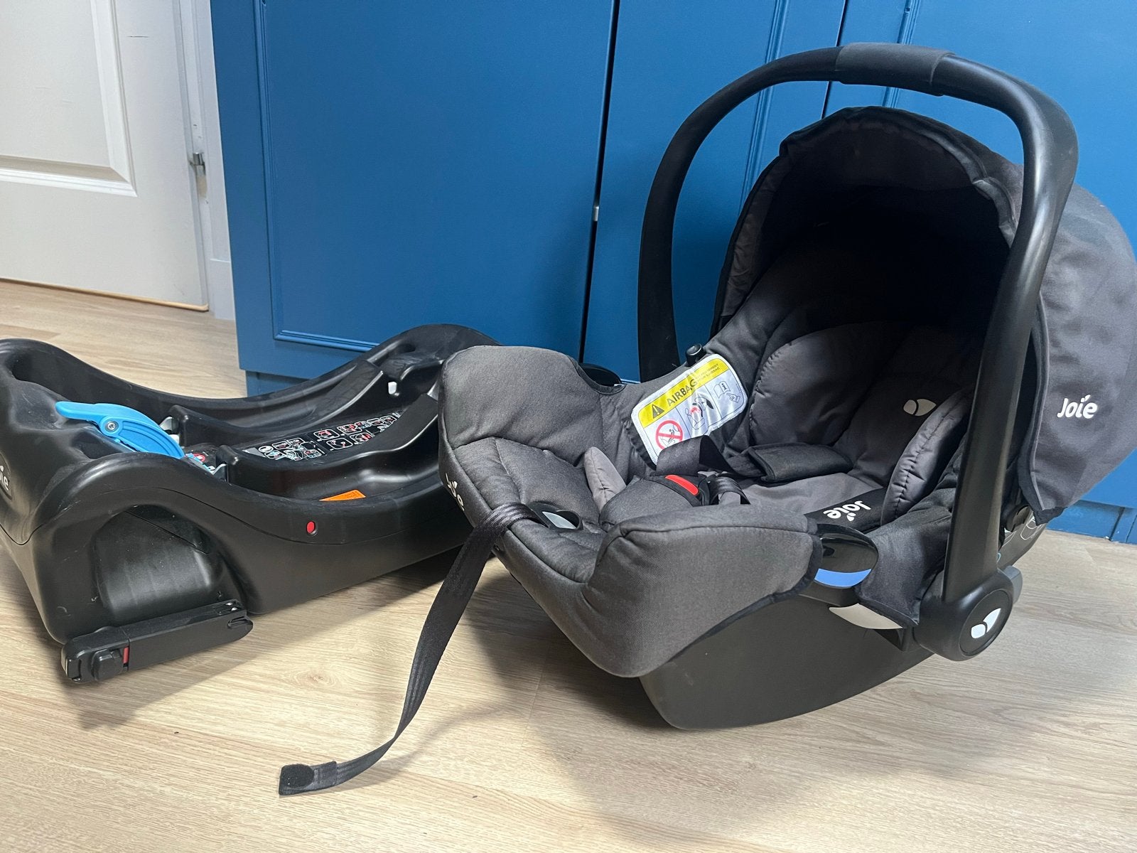 Joie autostoeltje inclusief Joie I-base isofix, Gebruikt, Zijbescherming, Isofix, 0 t/m 13 kg