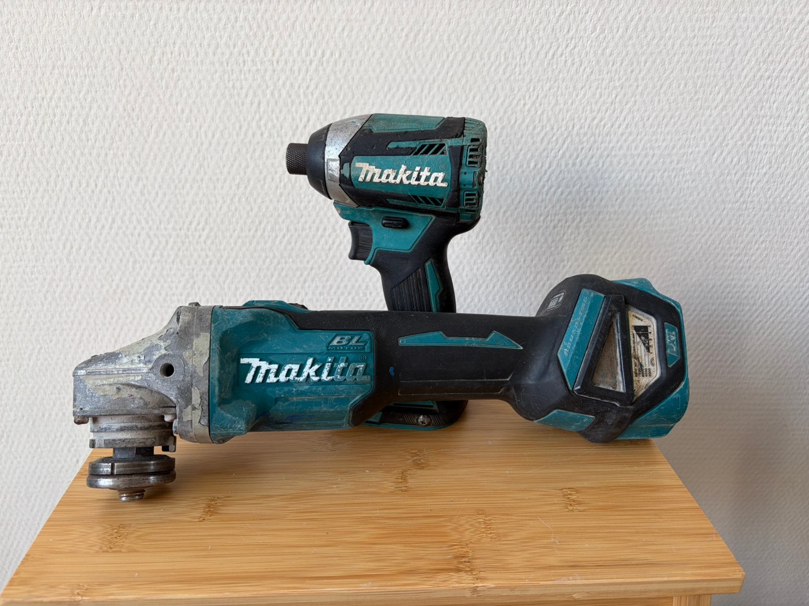 Makita DTD154 Slagschroevendraaier + DGA511 Slijptol 18V LXT, Ophalen, Gebruikt