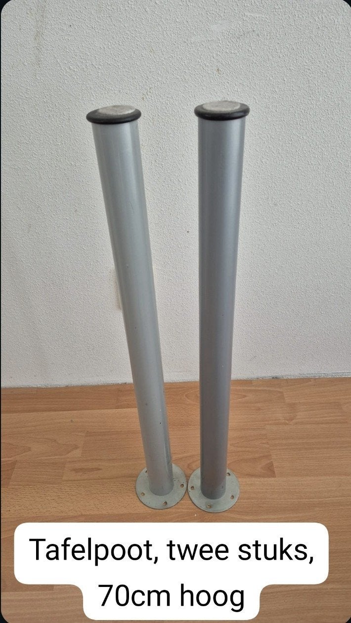 Tafelpoot, twee stuks, 70cm hoog, Ophalen
