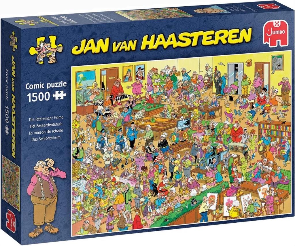 Jan van Haasteren puzzel 1500 stukjes Het bejaardenhuis, Hobby en Vrije tijd, Denksport en Puzzels, Ophalen of Verzenden, 500 t/m 1500 stukjes