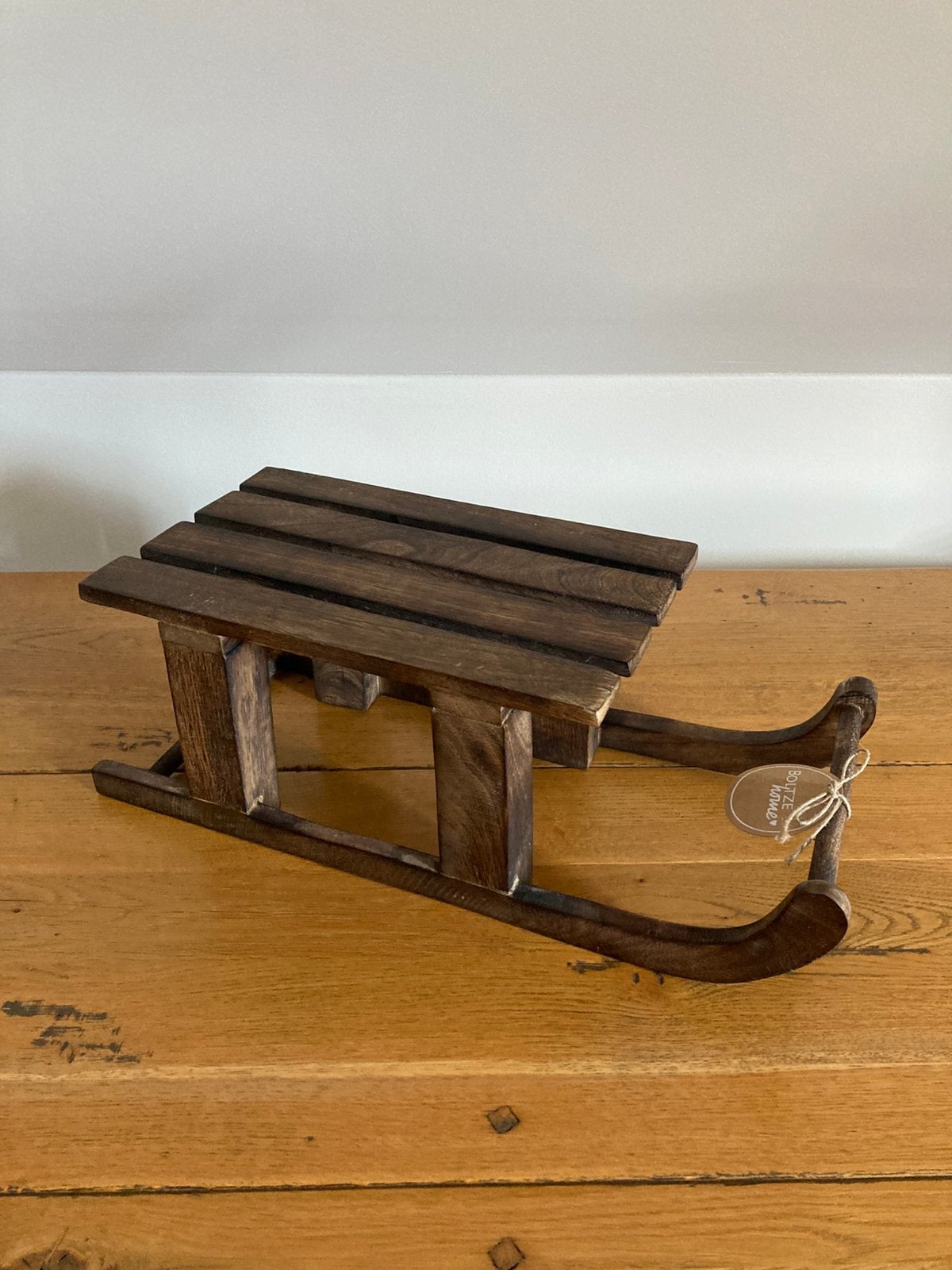 Kerst Houten Slee Decoratie., Ophalen of Verzenden, Zo goed als nieuw