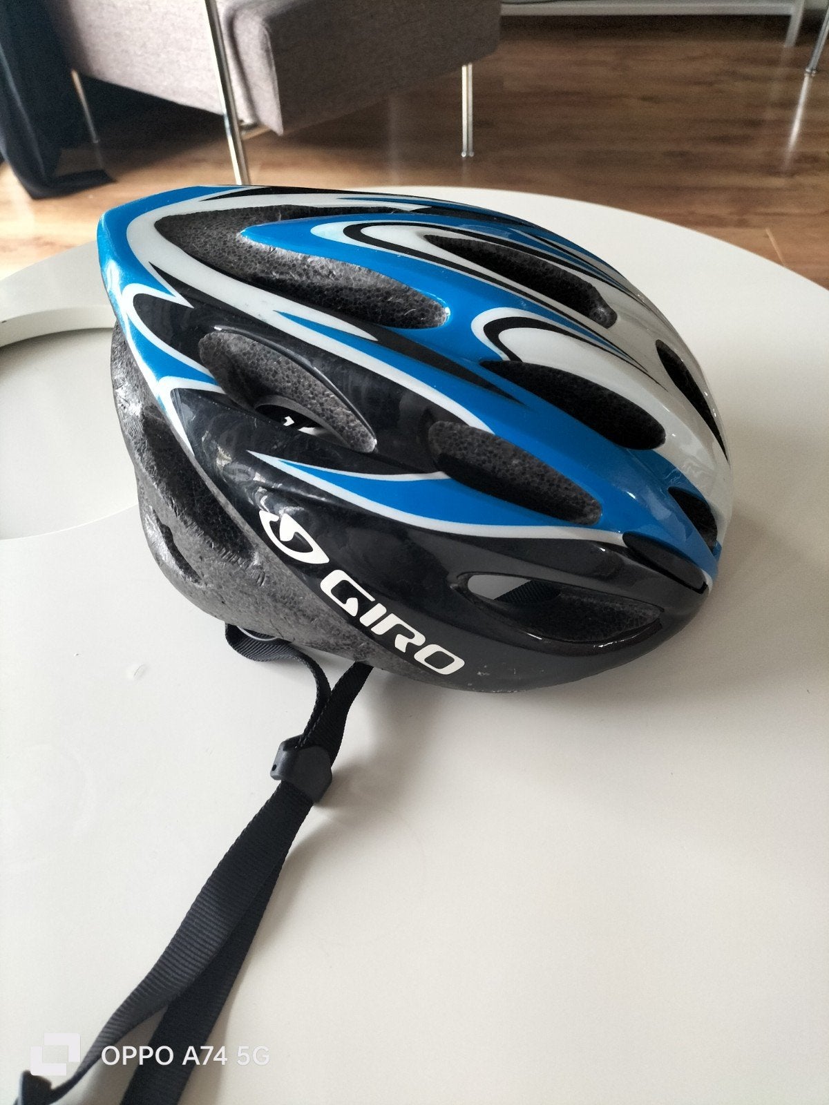 Giro Transfer fietshelm - Blauw/Zwart/Wit - Maat 55-59cm, Ophalen of Verzenden