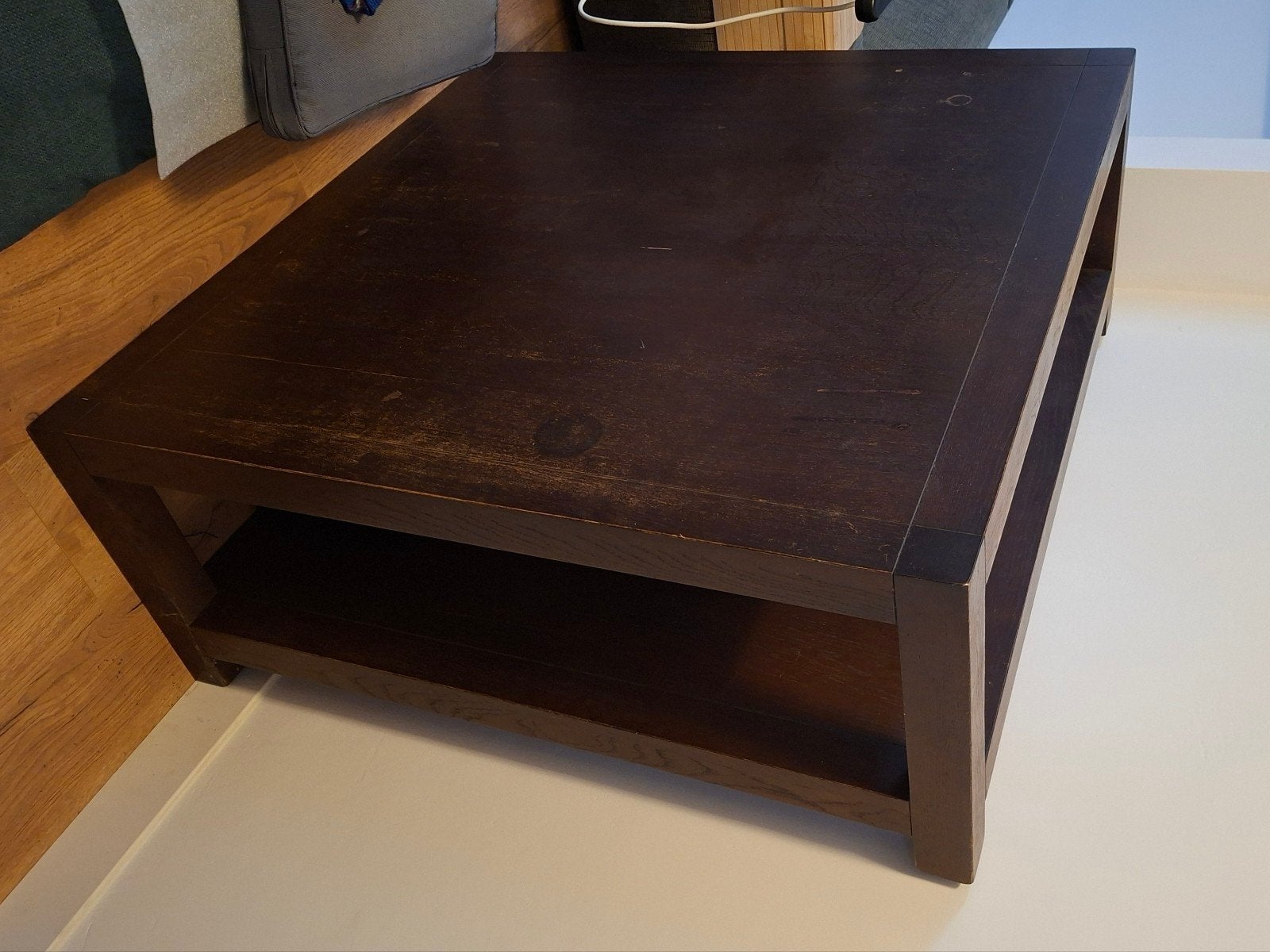 Houten tafel 50x120x120 cm - Gratis afhalen, Ophalen, 50 tot 100 cm, Minder dan 100 cm, 25 tot 50 cm