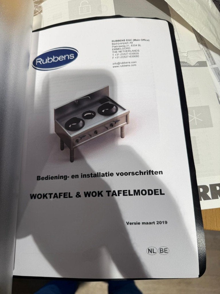 Woktafel op gas, Zakelijke goederen, Horeca | Keukenapparatuur, Ophalen, Gebruikt, Fornuis, Frituur en Grillen