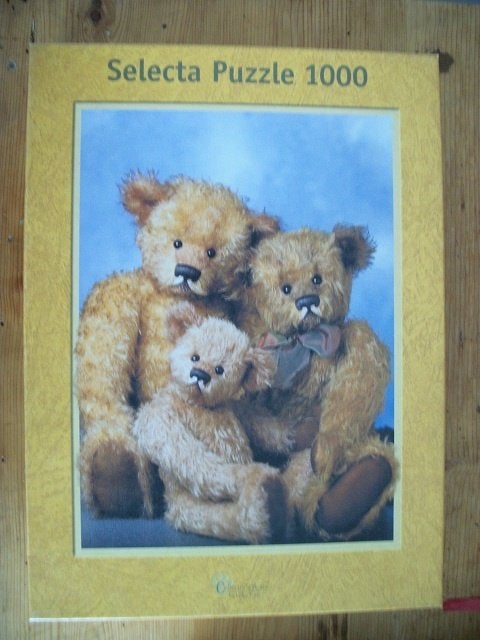 Selecta Puzzel 1000 stukjes: Berenfamilie, Hobby en Vrije tijd, Denksport en Puzzels, Ophalen of Verzenden, 500 t/m 1500 stukjes