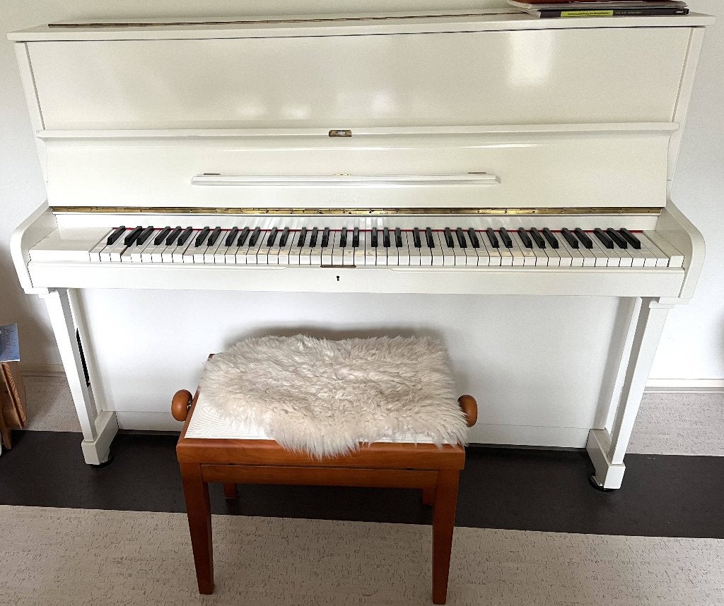 piano als Sints schimmel, Ophalen, Gebruikt, Wit, Piano