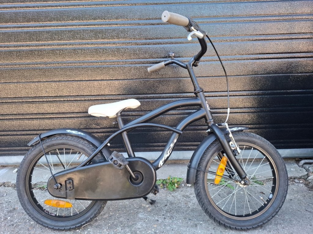 16 inch volare black cruiser jongensfiets, Terugtraprem, 16 tot 20 inch, Niet ingevuld, Niet ingevuld