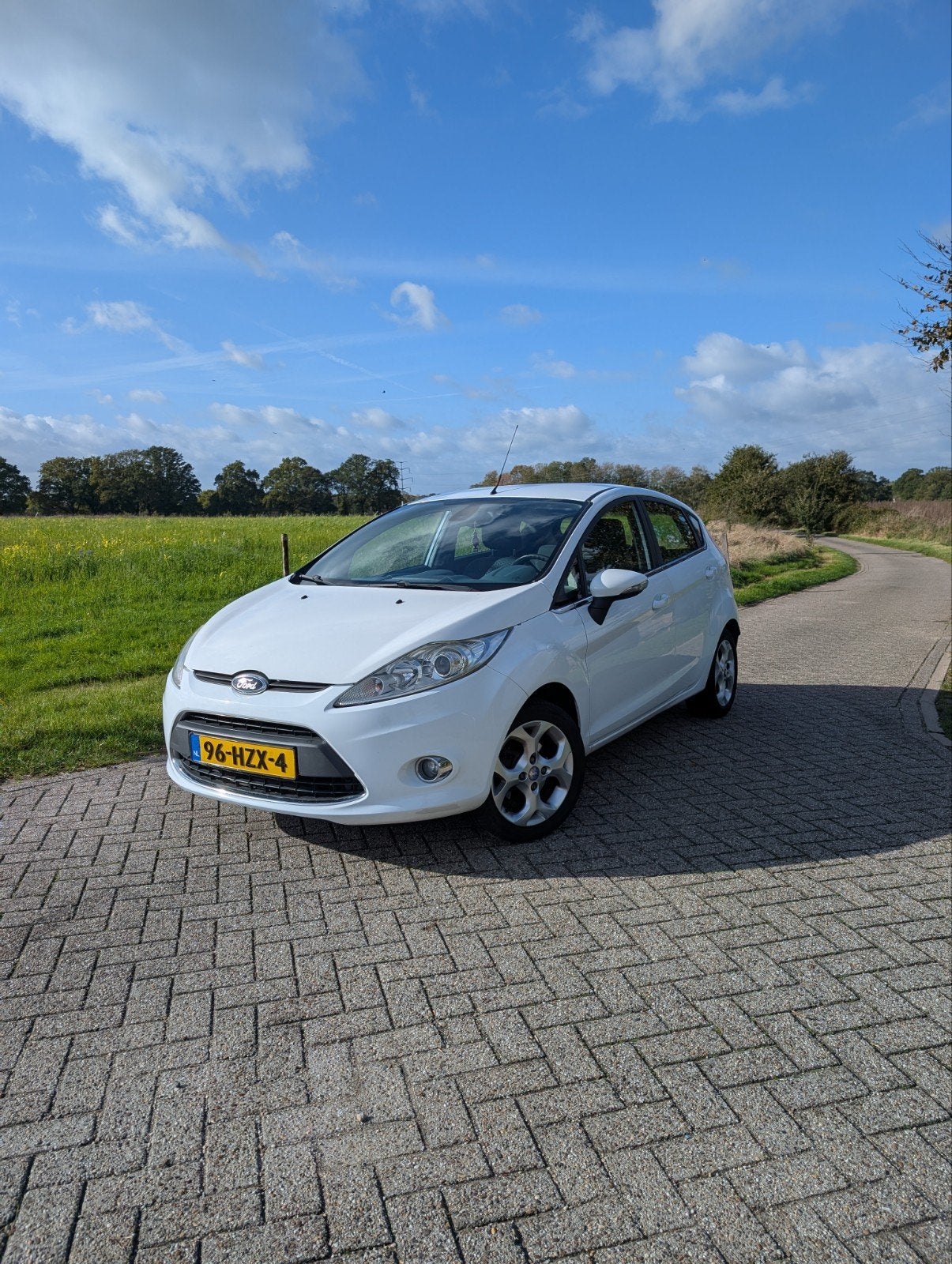 Ford Fiësta 1.6 Ti-vct 88KW 5DR 2009 Wit, Voorwielaandrijving, 1596 cc, 40 €/maand, Wit