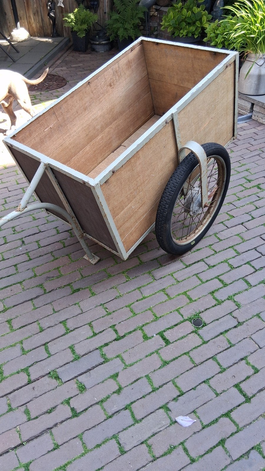 Tuinkar, aanhanger, bagagewagen. T.E.A.B, Tuin en Terras, Ophalen, Gebruikt, Opvangbak