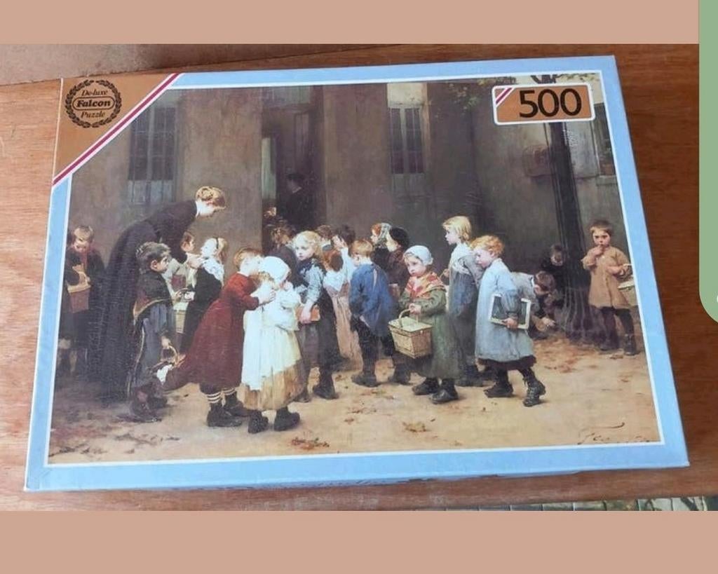 Kunst puzzel ' Back to school' 500 stukjes, Ophalen of Verzenden, 500 t/m 1500 stukjes, Zo goed als nieuw