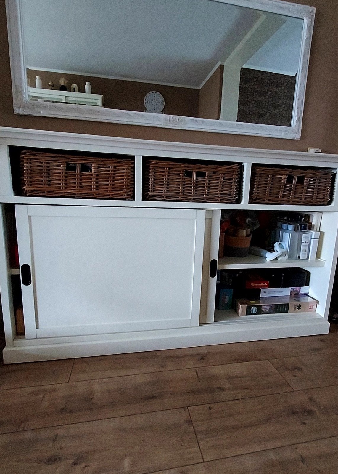 dressoir wit landelijke brocante, Huis en Inrichting, Ophalen, Gebruikt, 25 tot 50 cm, Minder dan 100 cm