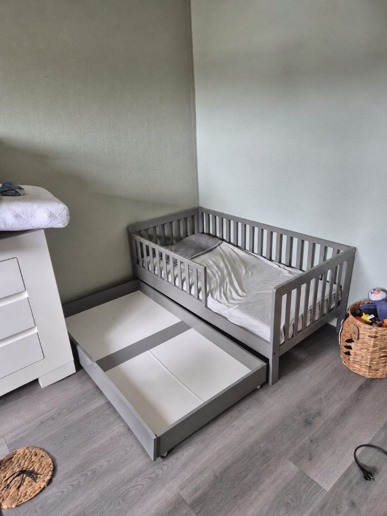 Kinderbed met matras, Ophalen, Gebruikt, 70 tot 85 cm, 140 tot 160 cm