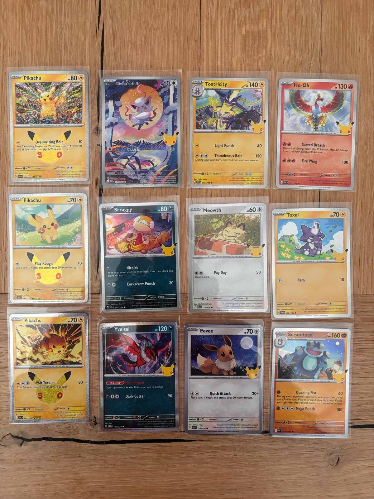 Pokémon 30th Celebration kaarten - uitstekende kwaliteit, Ophalen of Verzenden, Zo goed als nieuw, Losse kaart