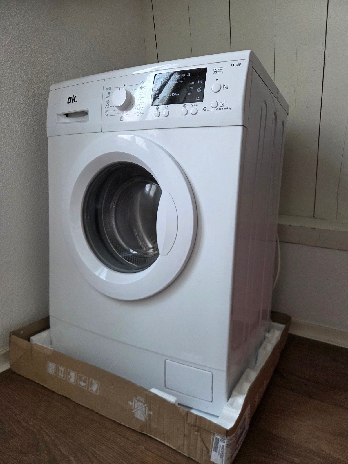 OK wasmachine - OWM16416A3, Ophalen, Zo goed als nieuw, 85 tot 90 cm, 1200 tot 1600 toeren