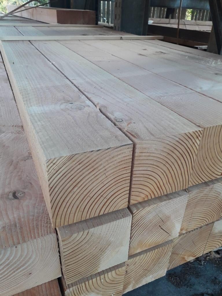 Douglas paal 150 x 150 mm fijnbezaagd, Ophalen, Nieuw, 250 cm of meer, Palen