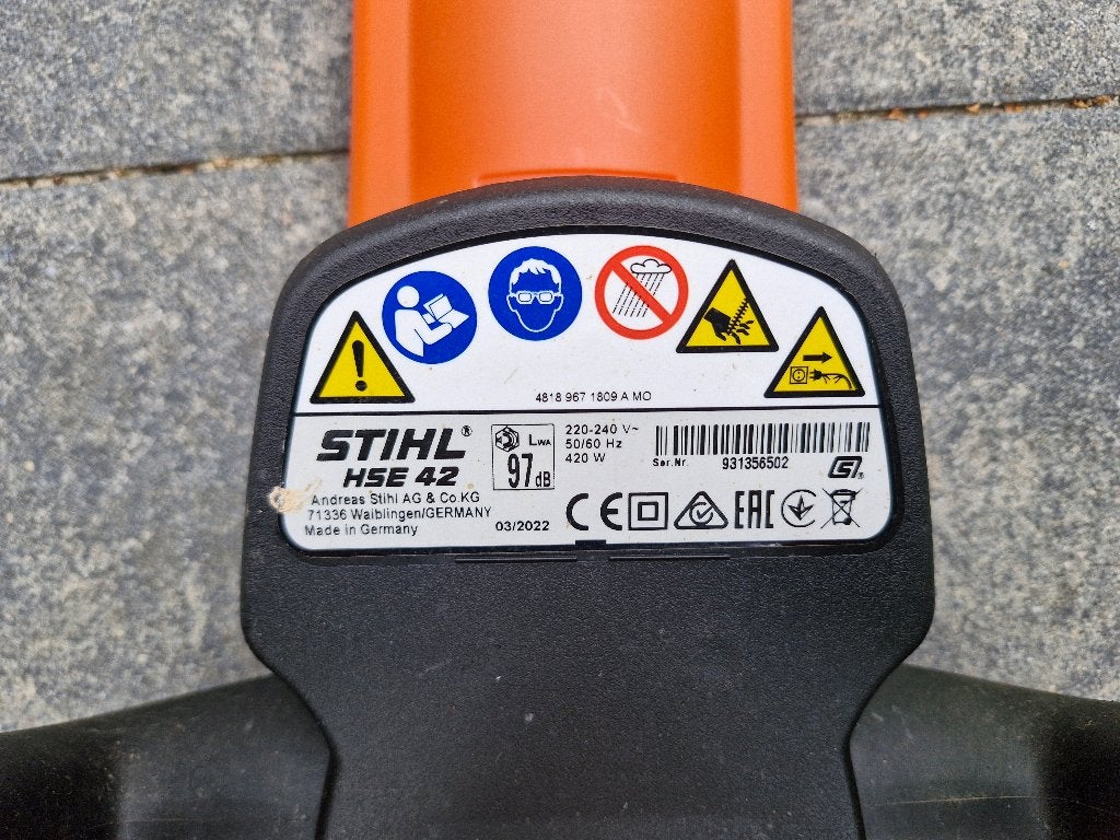 Stihl elektrische heggenschaar HSE 42, Ophalen, Gebruikt, Elektrisch, Stihl