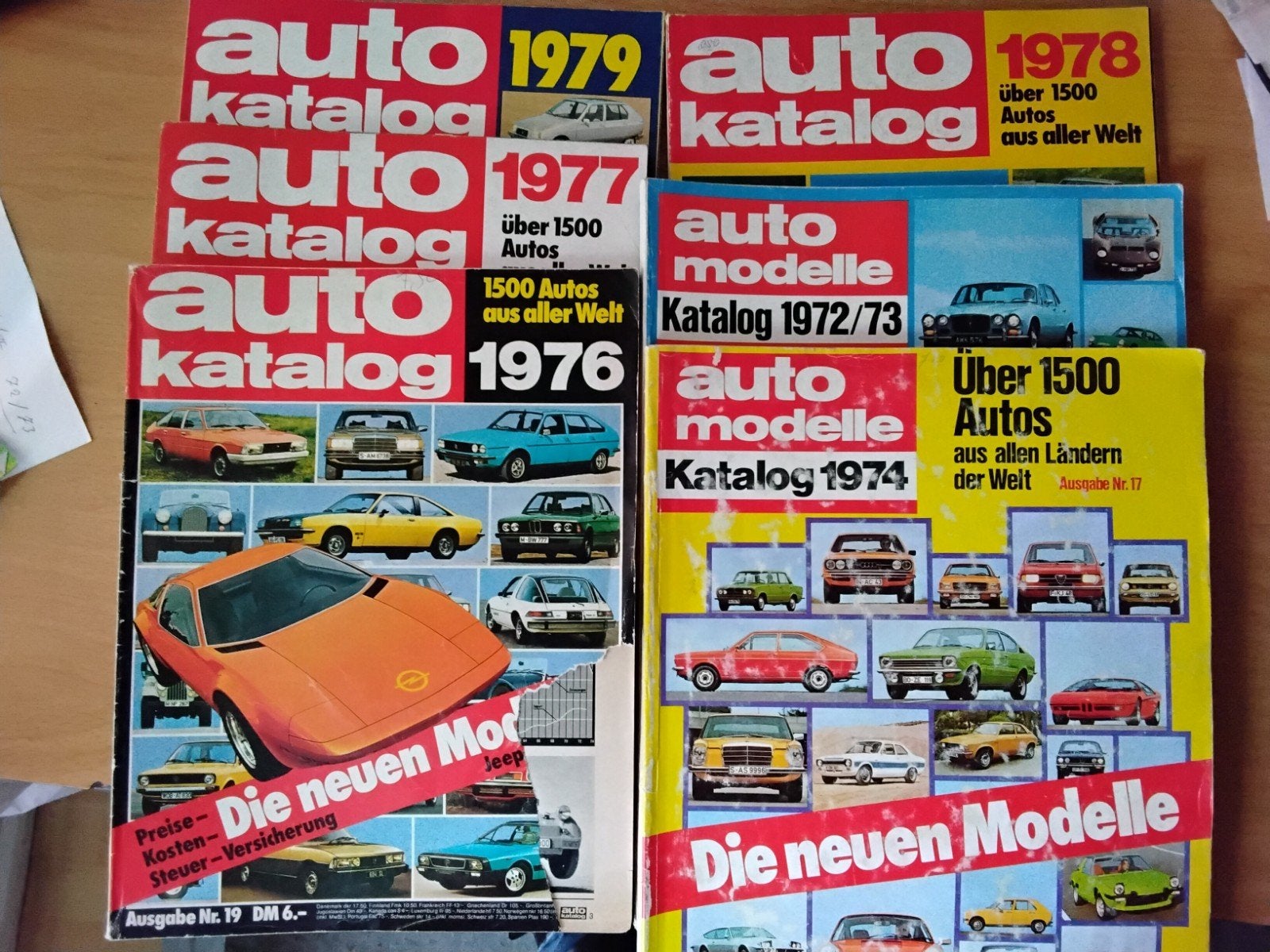 Auto Katalog 1972-1979 - Complete set oldtimers, Boeken, Ophalen of Verzenden, Gelezen, Algemeen