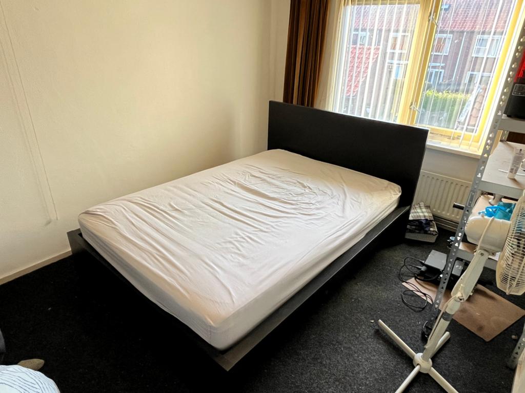Kompleet bed 140/200, Ophalen, Gebruikt, Wit, Tweepersoons