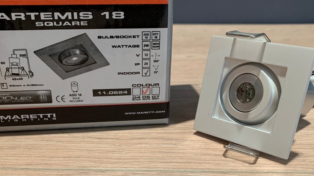 spots Maretti Piet Boon LED vierkant nieuw twv € 59,00 st, Ophalen of Verzenden, Nieuw, Metaal of Aluminium, Led