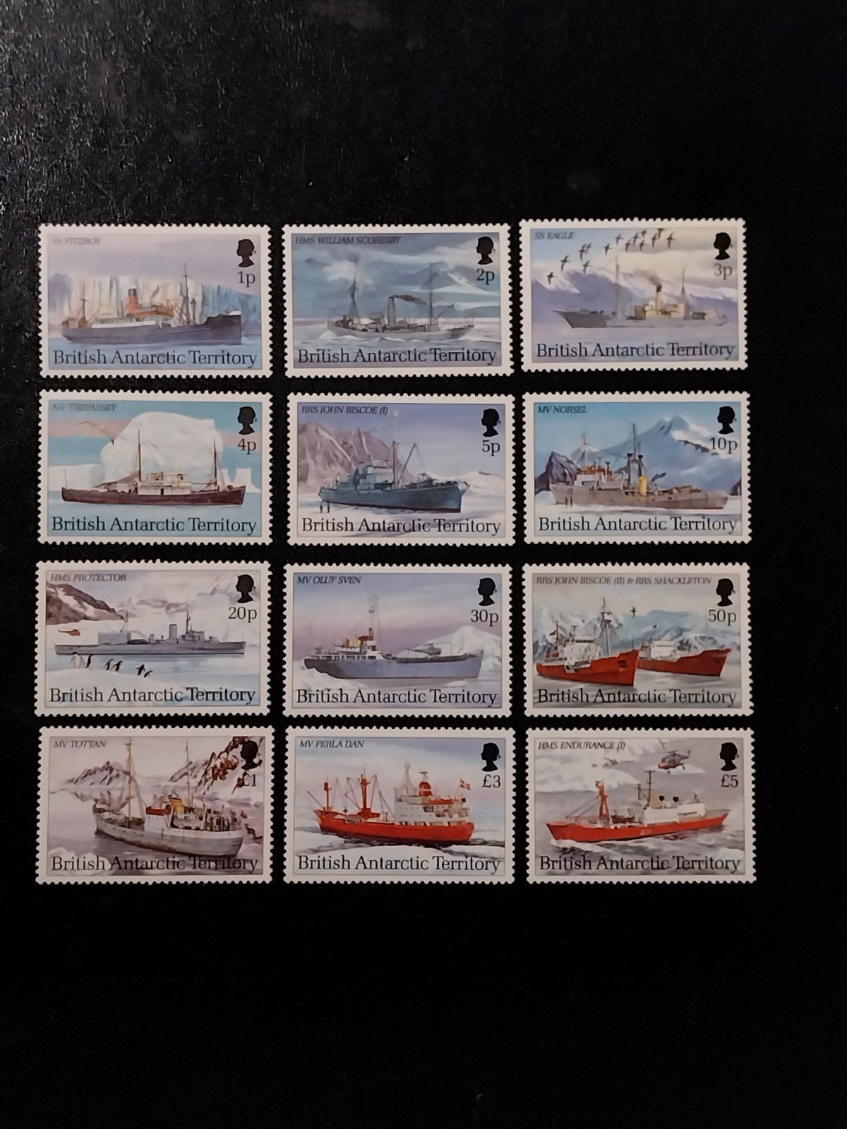 Brits Antarctica 203-214 schepen 1993 postfris mi 60 eu, Ophalen of Verzenden, Overige thema's