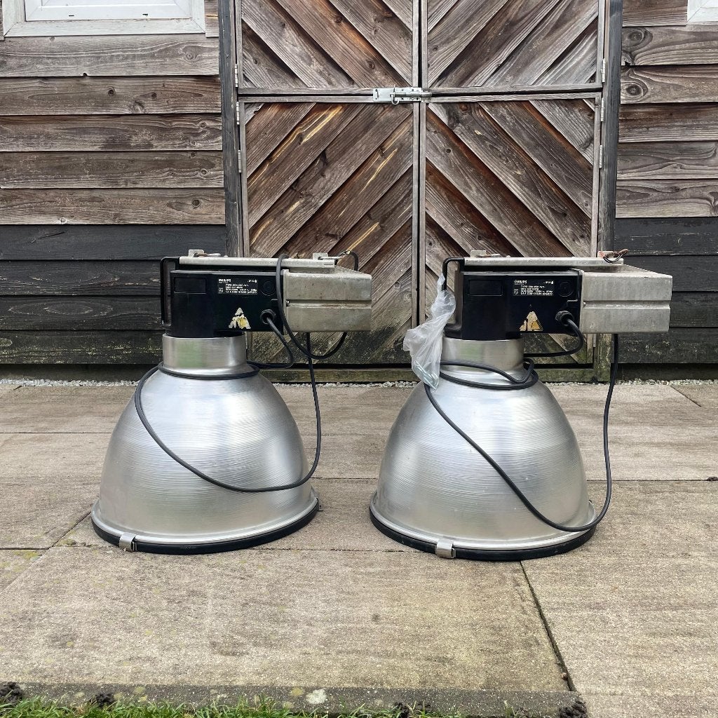 2x Philips industriële hal-/fabriekslampen – 250W SON, Ophalen, Zilver, Inclusief lichtbron, 42 cm