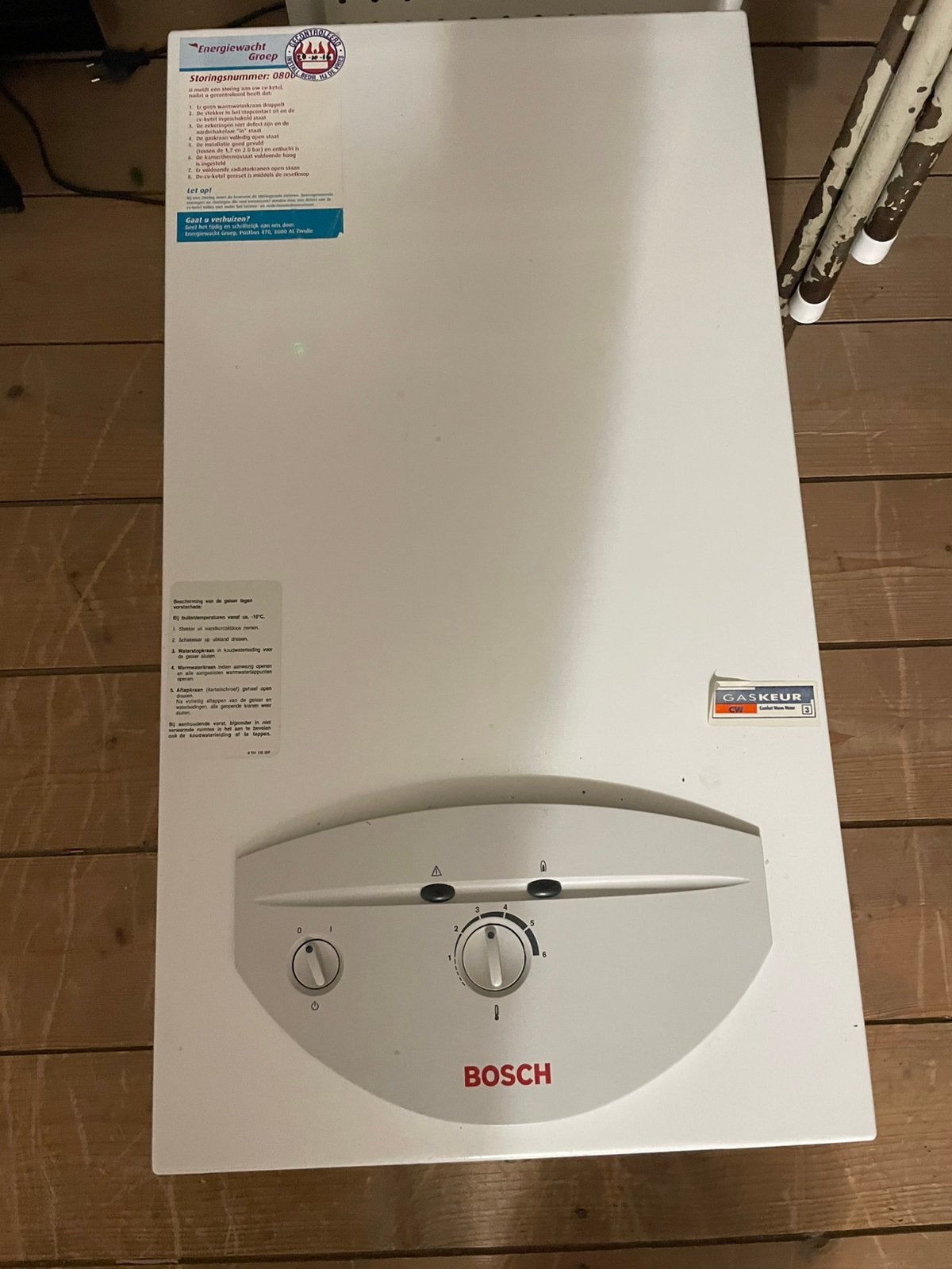 Bosch geiser, Minder dan 20 liter, Ophalen, Geiser, Minder dan 3 jaar oud