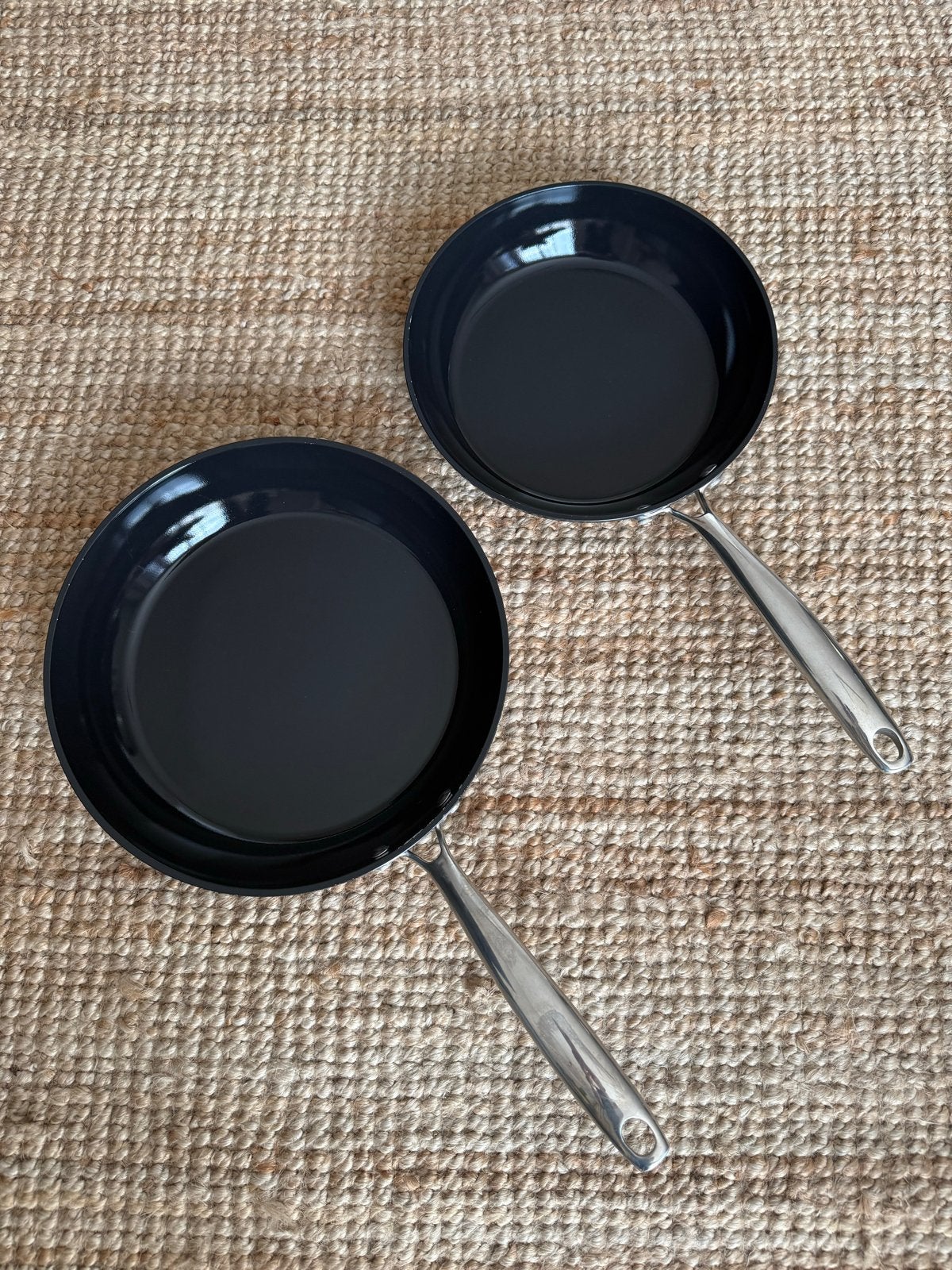 Cook & Pan Koekenpannen Set - 24cm & 28cm - Inductie, Ophalen, Koekenpan, Gebruikt, Aluminium