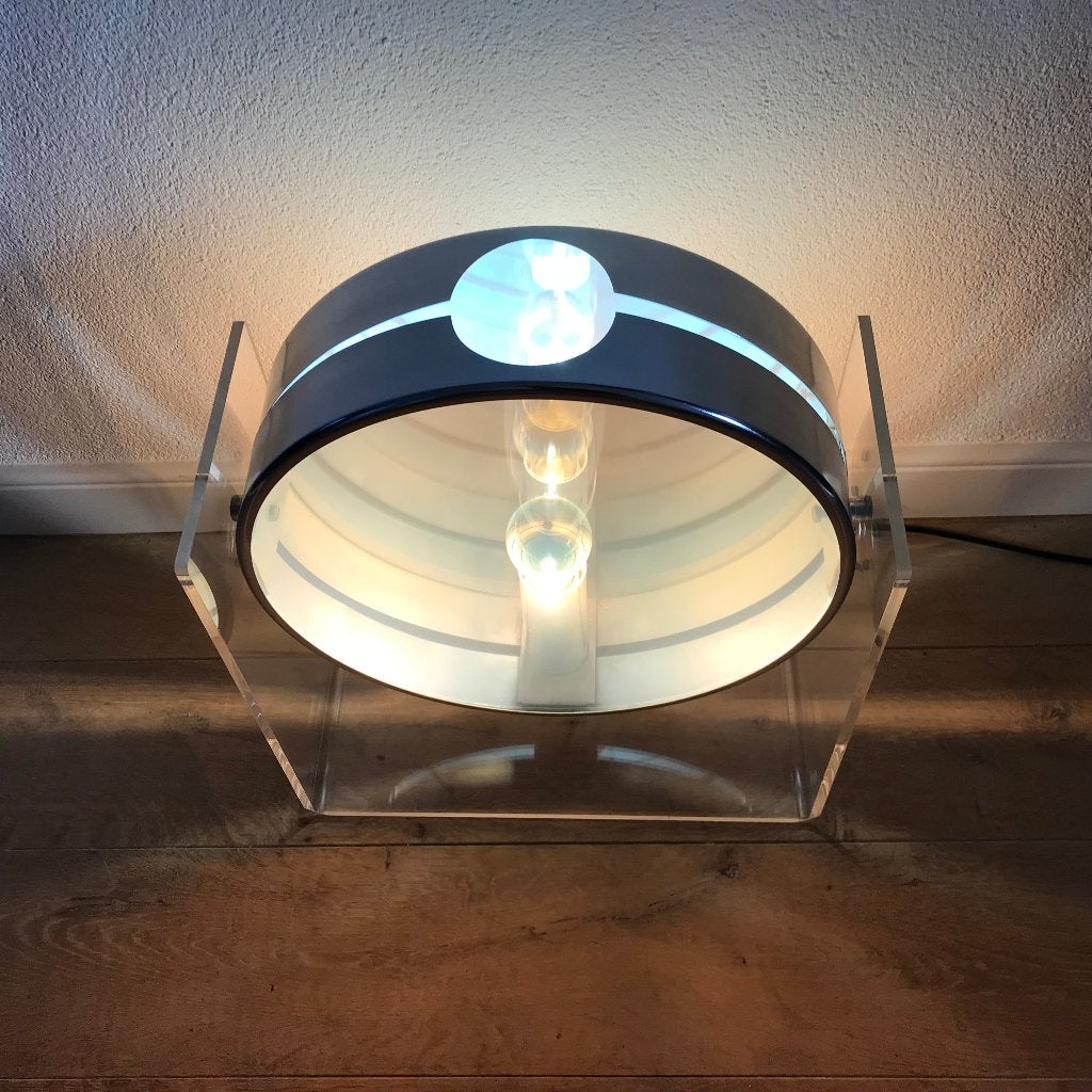 Jurgen LIT Fischer Luster feuerlinse fire lens lamp kunst, Ophalen of Verzenden