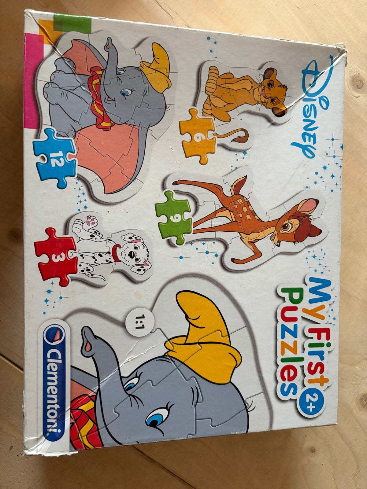 Disney My First Puzzles - Dumbo, Simba, Bambi, Dalmatiër, Ophalen of Verzenden, Minder dan 10 stukjes, Zo goed als nieuw, 2 tot 4 jaar