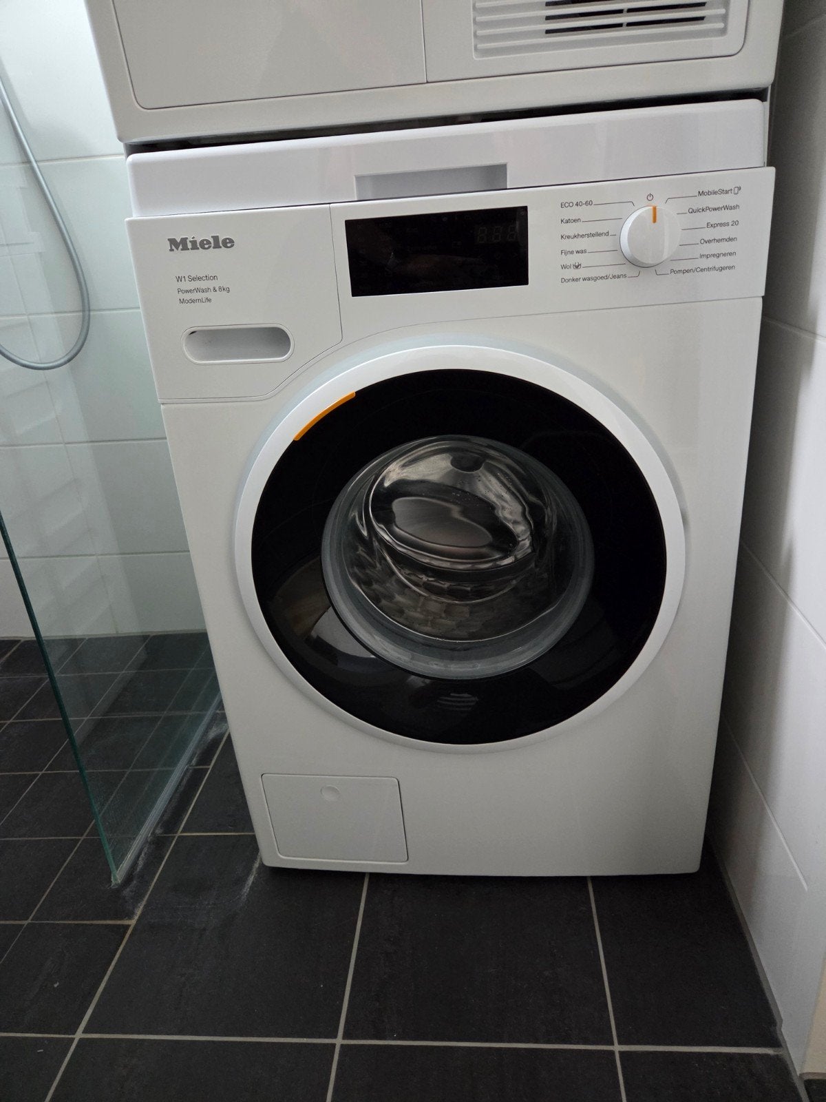 Miele Wasmachine WSF363 WCS - Zo goed als nieuw, Witgoed en Apparatuur, Ophalen, 8 tot 10 kg, Voorlader, 85 tot 90 cm