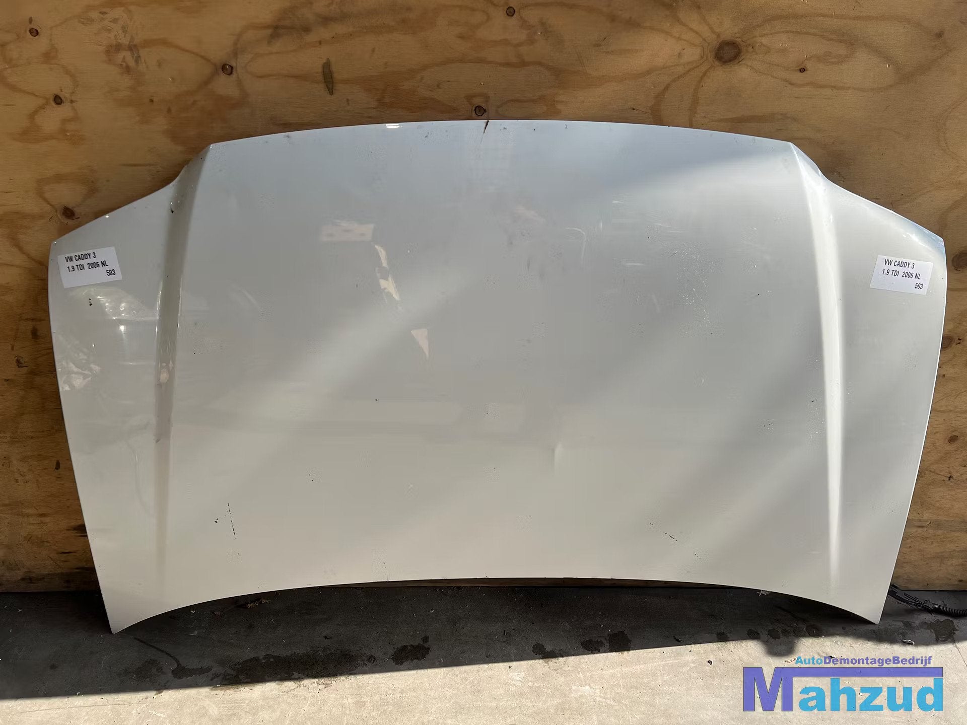 VW CADDY 3 wit motorkap 2004-2014, Gebruikt, Volkswagen, Volkswagen AG, Motorkap