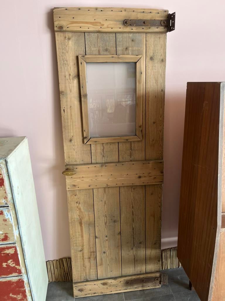 Antieke Vintage Deur Hout, Antiek en Kunst, Ophalen