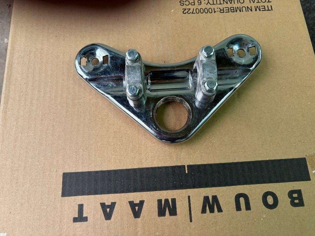 Zündapp 517/529 originele chrome bovenplaat met stuurbeugels, Ophalen of Verzenden, Gebruikt, Frame