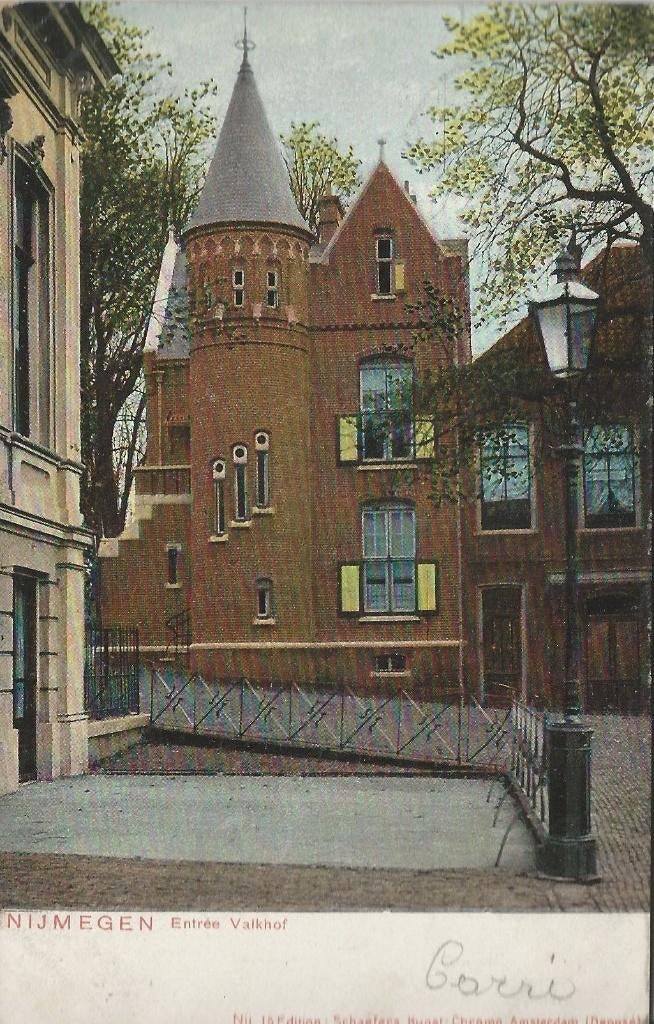 AK Nijmegen Valkhof 1906 postzegel 1 cent Berg en Dal, Ophalen of Verzenden, Voor 1920, Gelopen, Gelderland