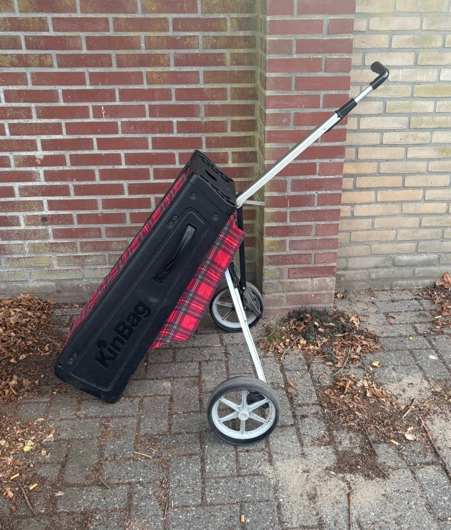KinBag opvouwbare golftas met geïntegreerde trolley, Ophalen, Gebruikt, Golfkar, Overige merken