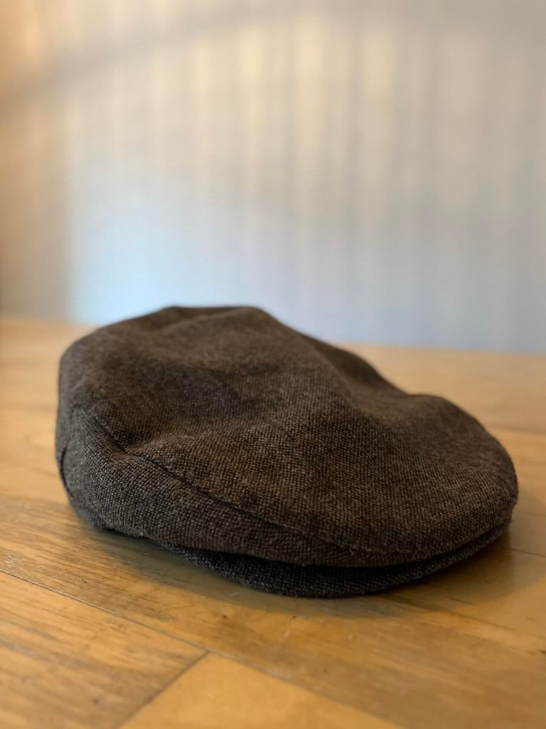 Brixton hooligan flat cap XS 54cm bruin, Ophalen of Verzenden, Zo goed als nieuw, 55 cm (S, 6⅞ inch) of minder, Pet