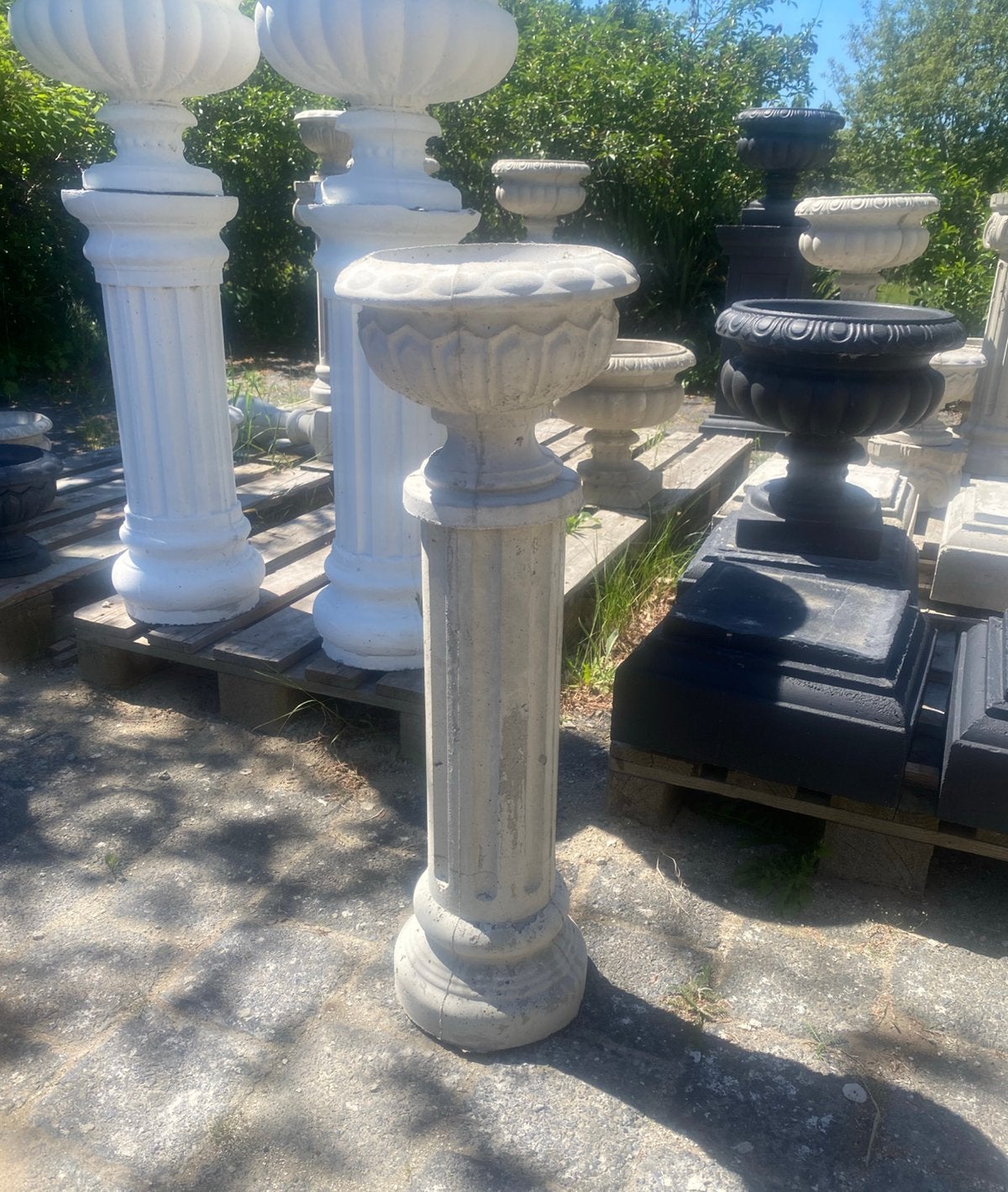 Betonnen zuitlje met bloempotje 70 cm hoog 25 cm breed, Huis en Inrichting, Woonaccessoires | Zuilen en Pilaren, Ophalen, Nieuw