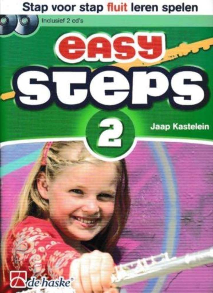 Easy Steps deel 2 Dwarsfluit gebruikt met 2 CDs, Gebruikt, Verzenden, Overige genres, Dwarsfluit of Piccolo