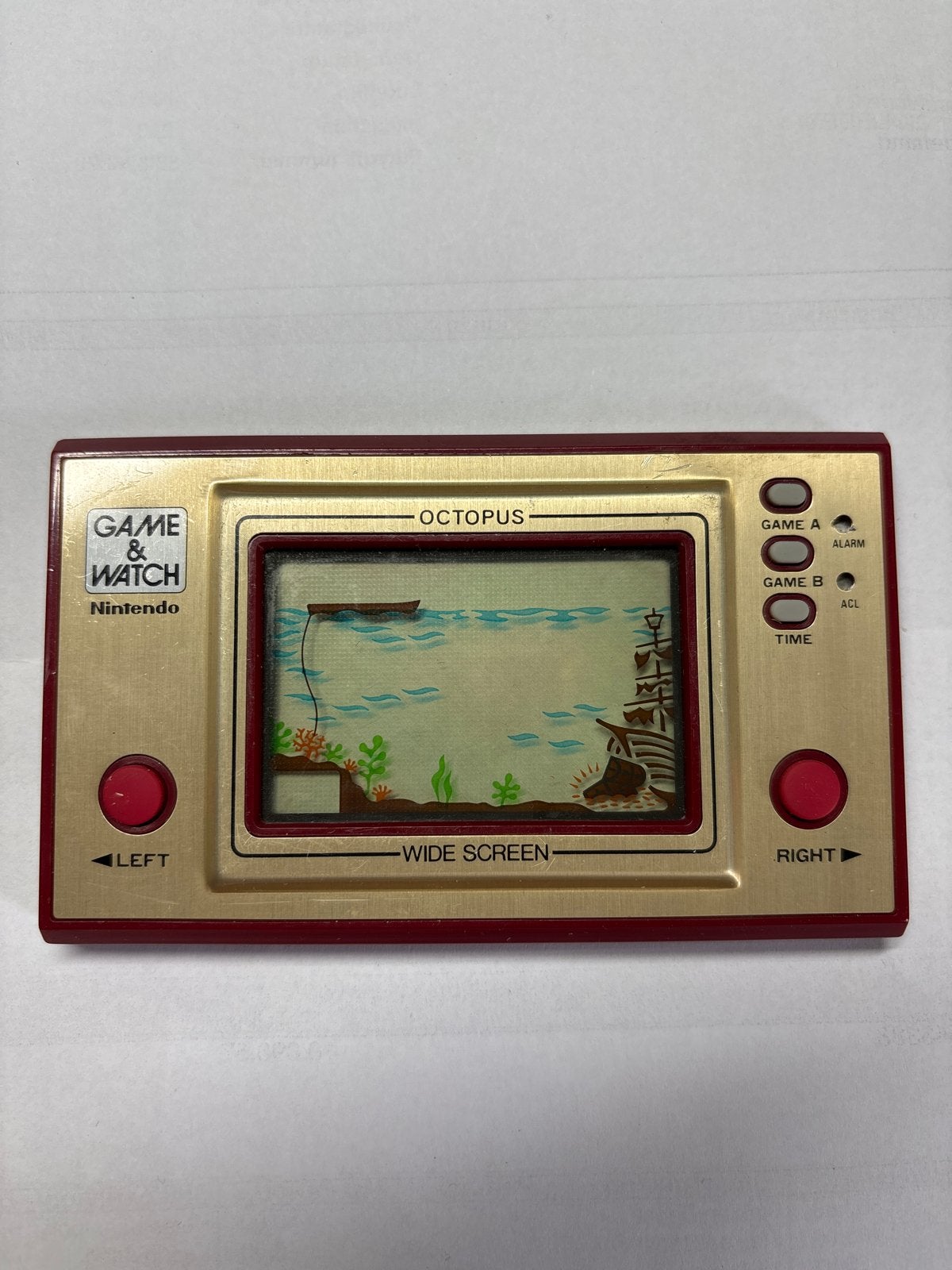 Nintendo Game & Watch Octopus Wide Screen, Ophalen of Verzenden, Nintendo, Gebruikt
