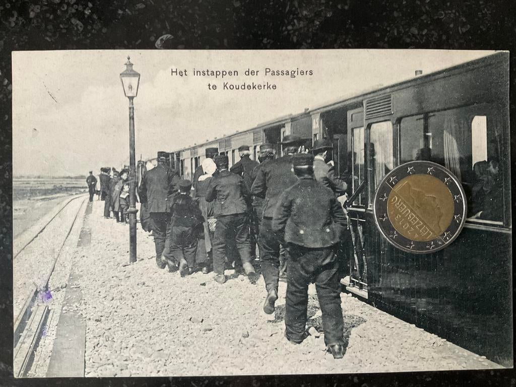 Koudekerke 1911 Stoomtram Walcheren, Verzamelen, Ansichtkaarten | Nederland, Gelopen, Zeeland, Voor 1920, Ophalen of Verzenden