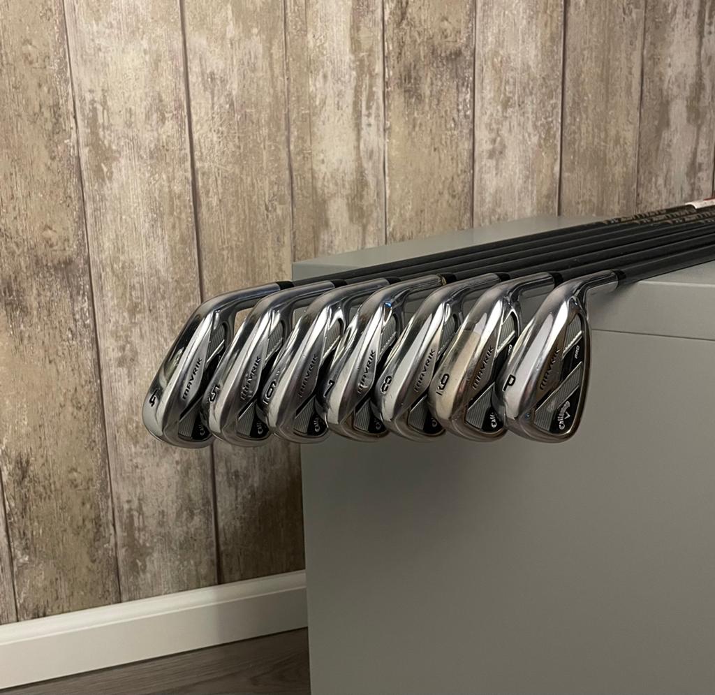 Callaway Mavrik Pro ijzerset 4-PW Catalyst 75 Stiff |Topset, Ophalen of Verzenden, Zo goed als nieuw, Set, Callaway