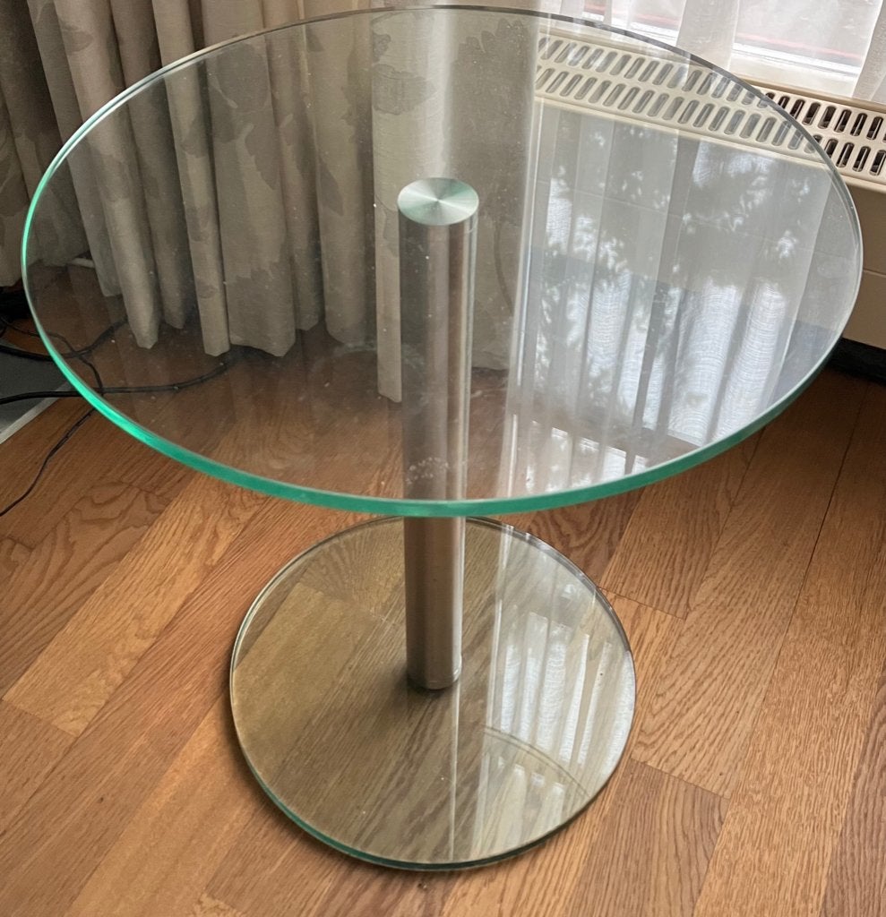 Metaform design bijzettafels glas (2 stuks), Minder dan 55 cm, Rond, Ophalen, 45 tot 60 cm