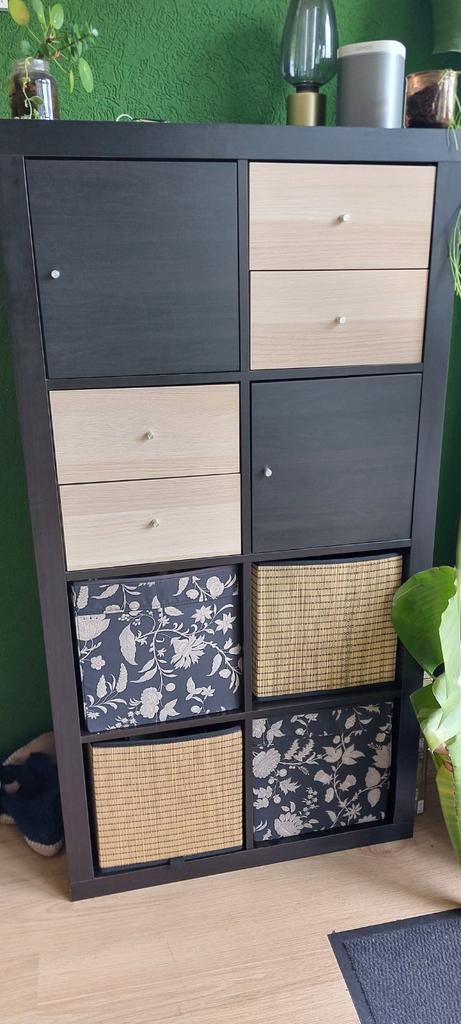 IKEA Kallax kast met lades en manden, Huis en Inrichting, Kasten | Overige, Ophalen, Gebruikt