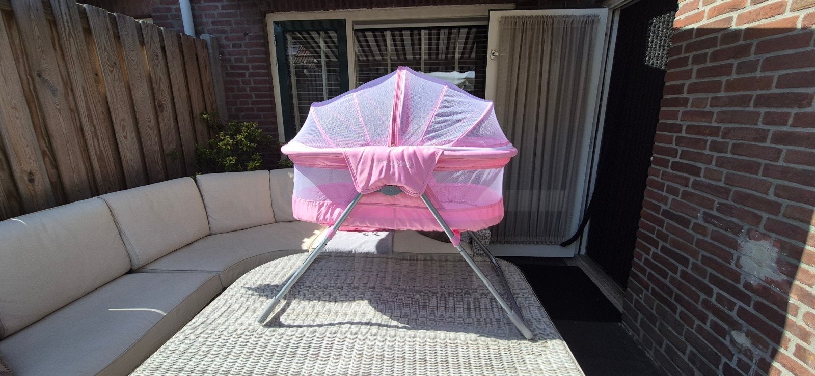 REISWIEGJE ROZE, Ophalen of Verzenden, Zo goed als nieuw