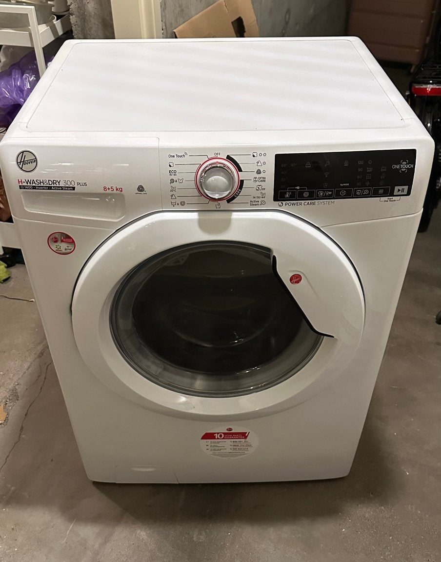 H-wash & droog combi 8kg, Ophalen, Gebruikt, Voorlader, Energieklasse A of zuiniger