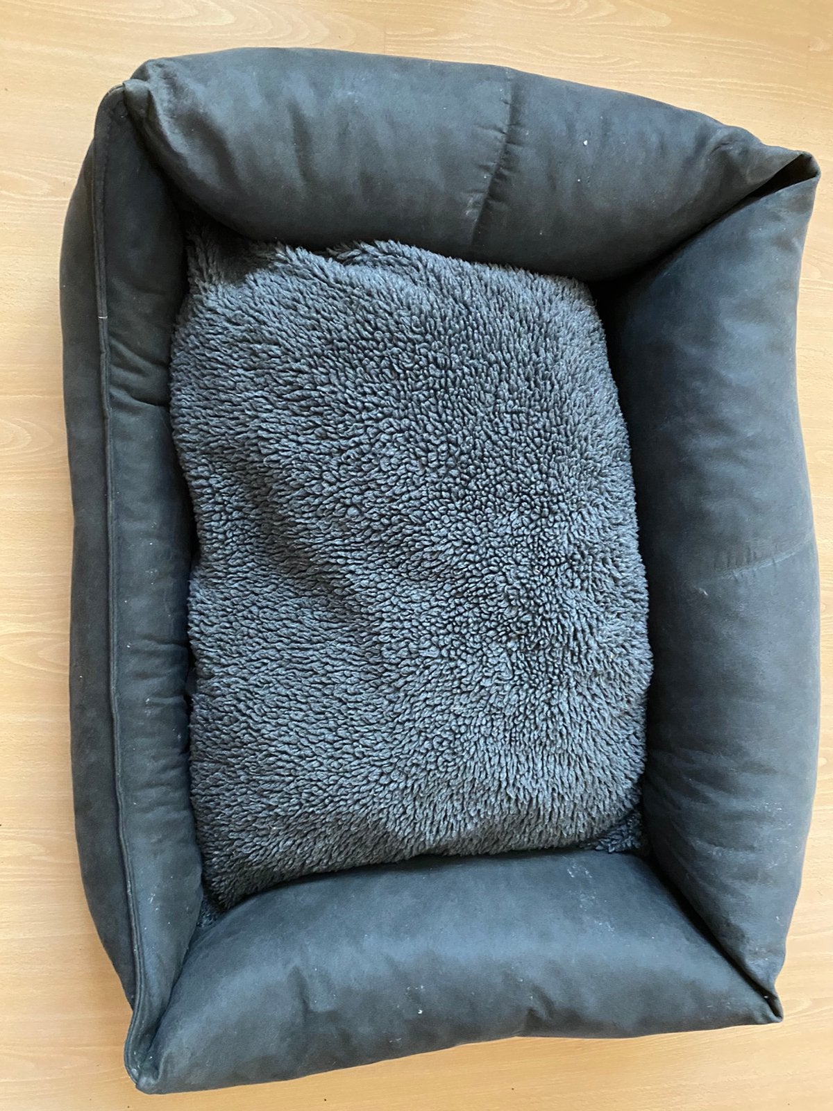 Hondenmand met kussen, antraciet, 69x50x21,5, Ophalen, Gebruikt, Polyester