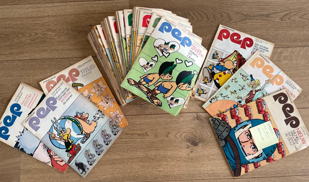 Jaargang stripblad PEP 1972 - 50 nummers, Gelezen, Complete serie of reeks, Europa, Ophalen of Verzenden